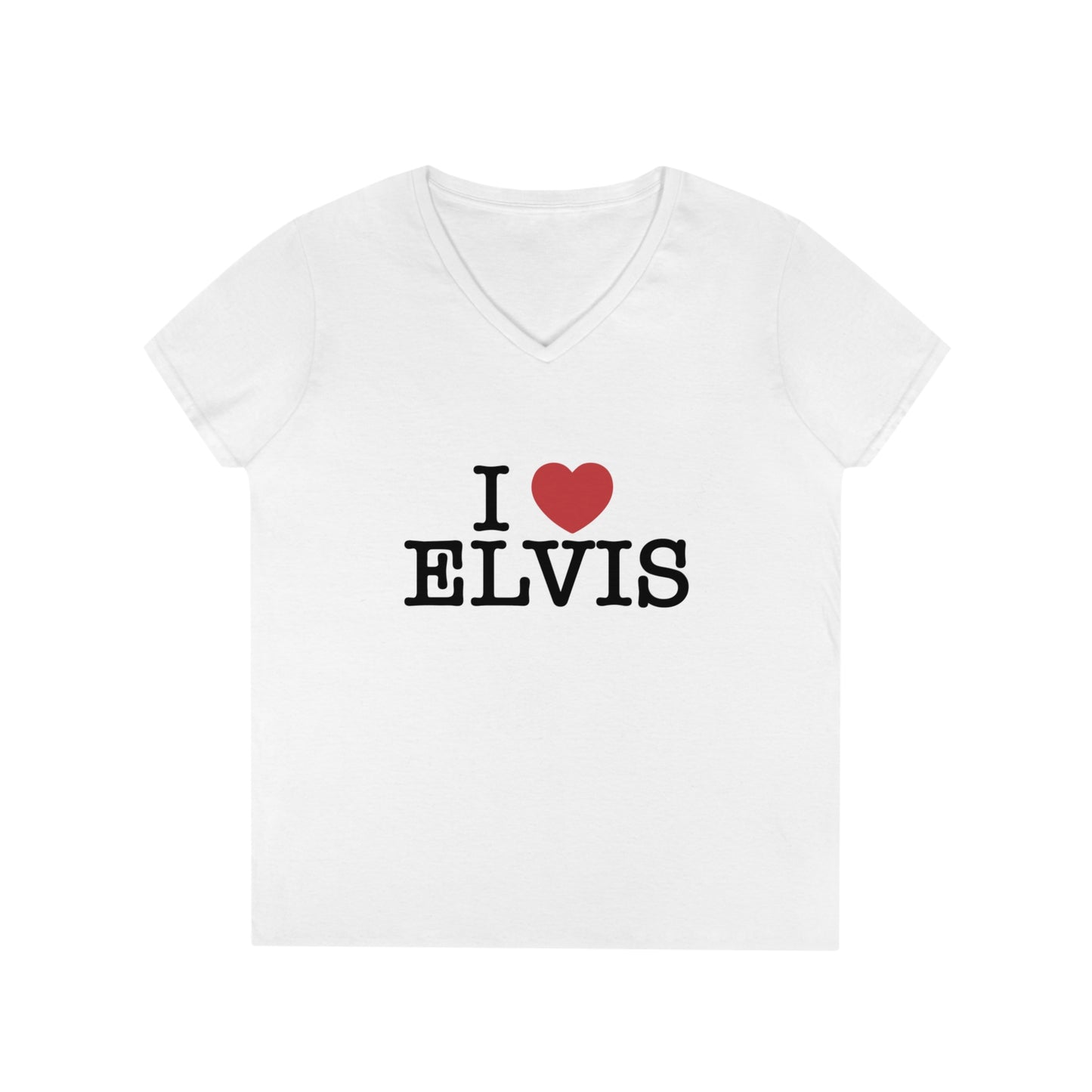 I Heart Elvis Ladies' V-Neck T-Shirt