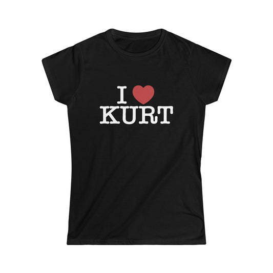 I Heart Kurt Ladies T-Shirt